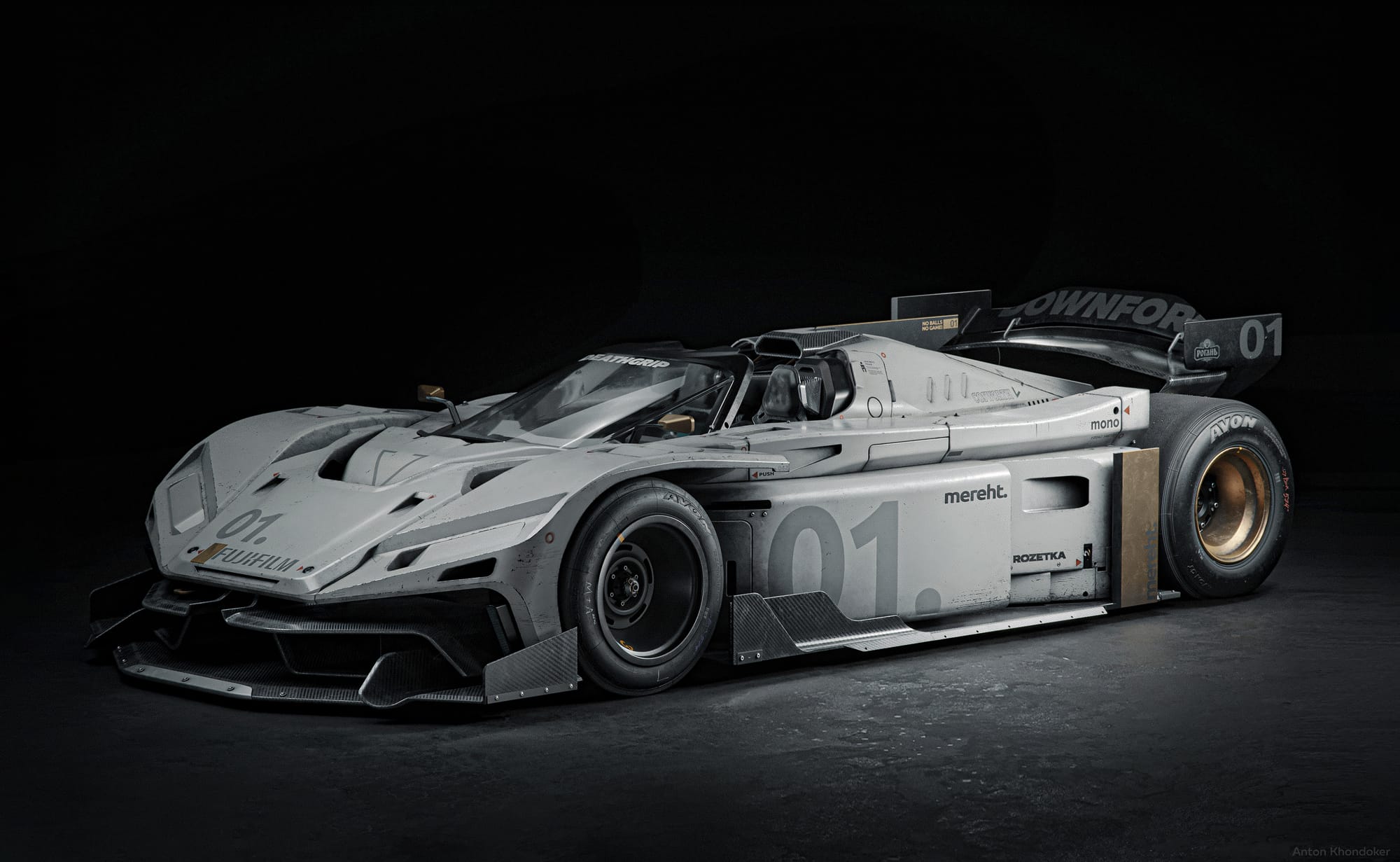 Cyberpunk 2077 Style Racing Car Render in Fusion 360 & Substance 3D