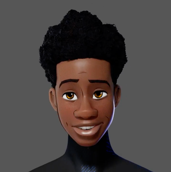 "Spider-Verse Inspired Linework Animation Test Featuring Miles Morales in Blender"