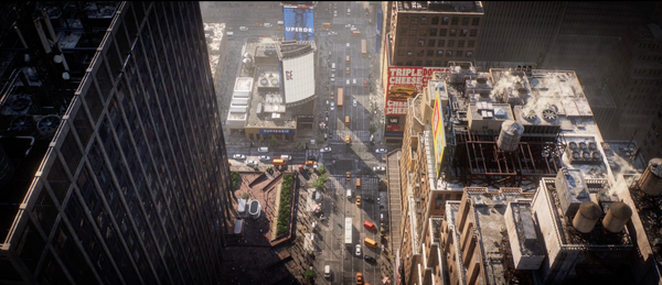 The Division Game Style Environment Inspired Cinematic City